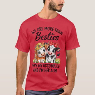 Süße Kuh Wir sind Morehan beste Freundinnen Lustig T-Shirt