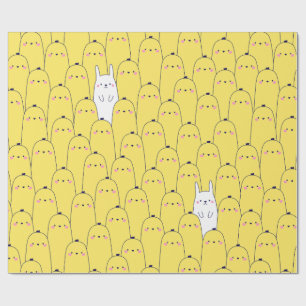 Süße Küken Hasen Muster Frohe Ostern Geschenk Geschenkpapier