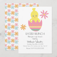 Süße Küken Ostern Eier Abendessen Brunch 