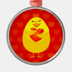 Süße Küken, Ziergegenstände Ornament Aus Metall