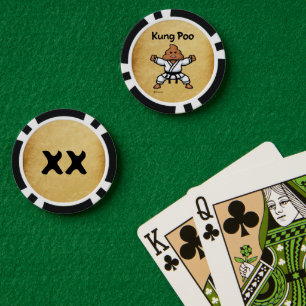 Süße Kung Poo Karate Pokerchips