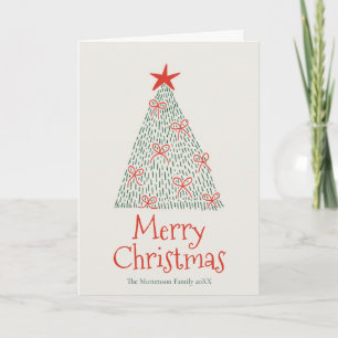 Süße künstlerische Frohe Weihnachten Baum Modern