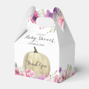 Süße Kürbis-Blumen-Dankeschön-Baby-Party Geschenkschachtel