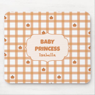 Süße Kürbis-Gingham-Mauspad Mousepad