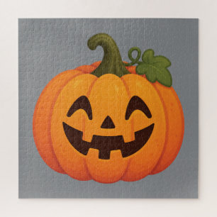Süße Kürbis-Halloween-Cartoon-Illustration