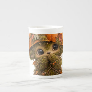 Süße Kürbis-Waldkreatur-Tasse Prozellantasse