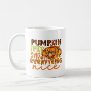 Süße Kürbisgewürz-Wortkunst Kaffeetasse