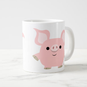 Süße Kurzfilm-Cartoon-Schwein-Jumbo-Tasse Jumbo-Tasse