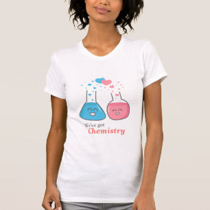 Süße Laborkolben verliebt, wir haben Chemie T-Shirt