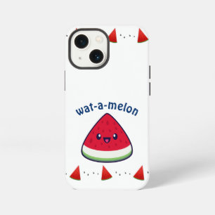 Süße lächelnde Kawaii Wassermelone   iPhone 13 Mini Hülle