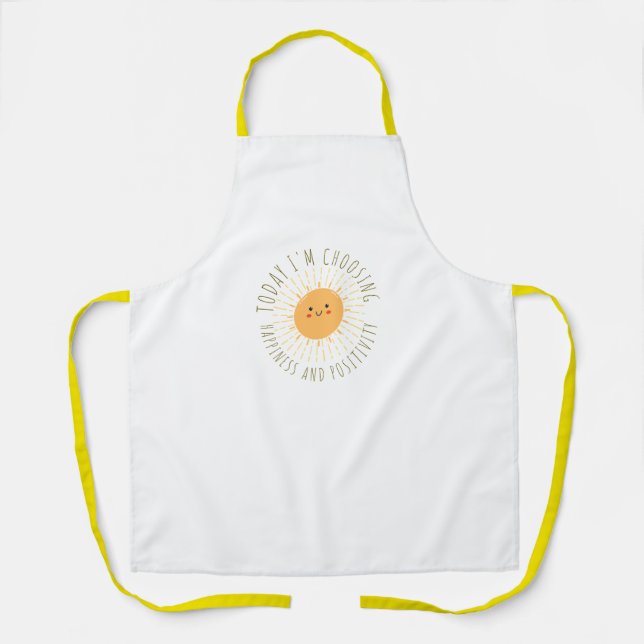 Süße lächelnde Sonne All-Over Print Schürze (Vorderseite)