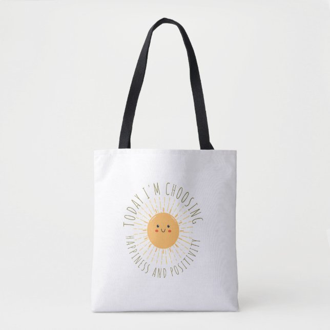 Süße lächelnde Sonne Tote Tasche (Vorderseite)