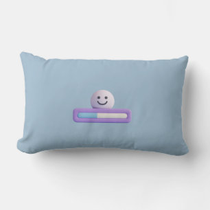 Süße Ladebalken-Smiley-Kissen   Minimalistisches K Lendenkissen