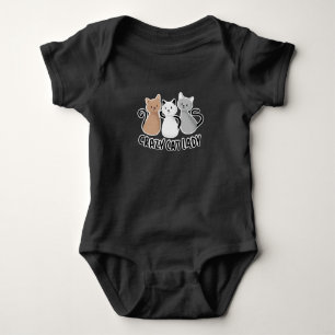 Süße Lady Katzen sagen Design Baby Strampler
