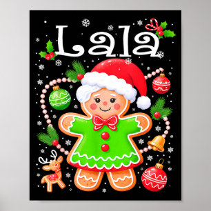 Süße Lala Lebkuchenfamilie Passende Weihnachten Poster