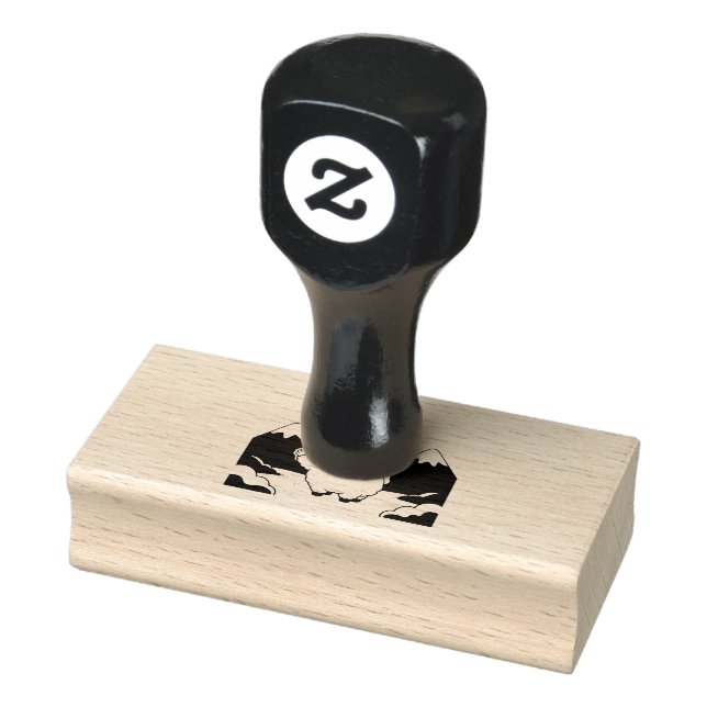 Süße Lama  Gummistempel (Stempel)