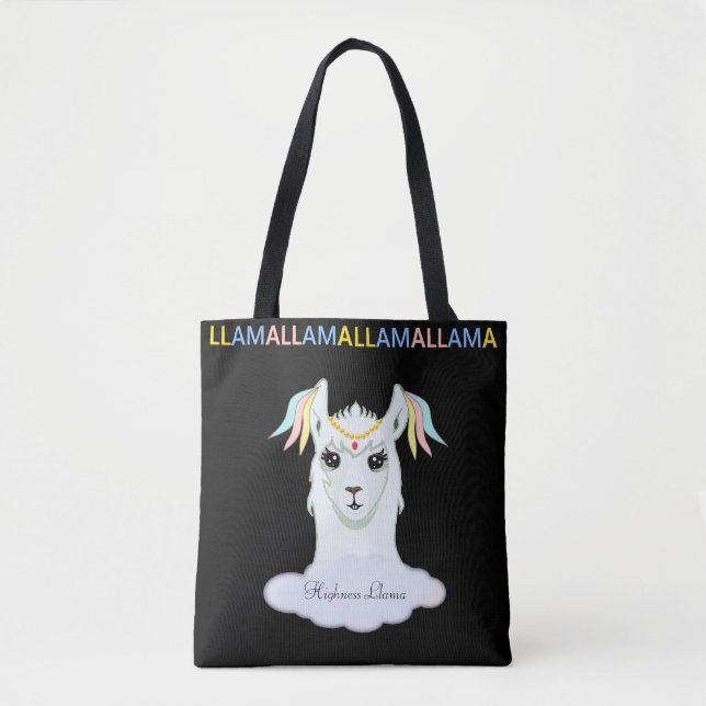Süße Lama Tasche (Vorderseite)