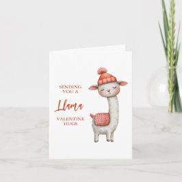 Süße Lama Valentinstagskarte, Valentinstag