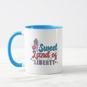 Süße Land der Freiheit Patriotic Tasse