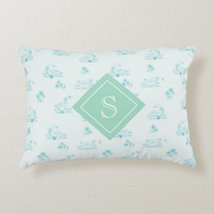 Süße Landgans-Toile-Muster-Monogramm Dekokissen