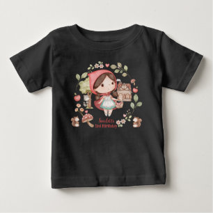 Süße, launige Kleine Rotkäppchen-Geburtstags- Baby T-shirt