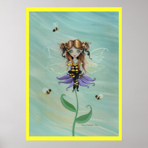 Süße Launische Hummel Fee Fantasy Poster