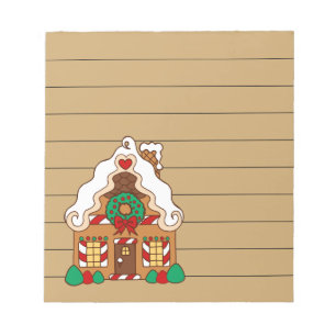Süße Lebkuchen-Küchen-Einkaufsliste Notizblock-Ges Notizblock