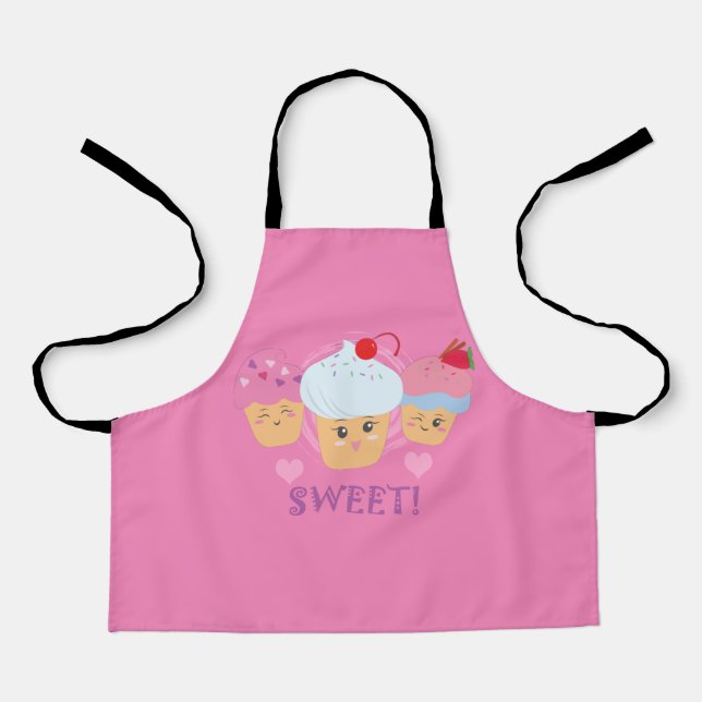 Süße Leckereien - Cupcakes! Schürze (Vorderseite)