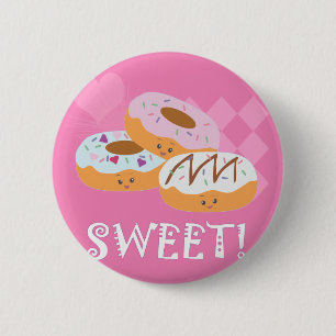 Süße Leckereien - Donuts! Button