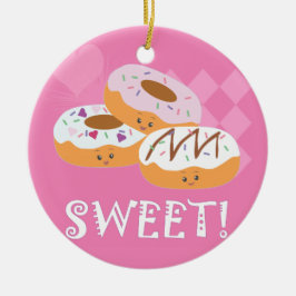 Süße Leckereien - Donuts! Keramik Ornament