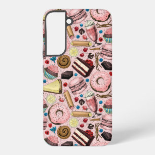 Süße Leckereien in Rosa Samsung Galaxy Hülle