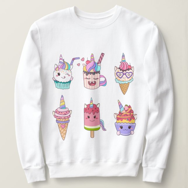 Süße Leckereien Sweatshirt (Design vorne)