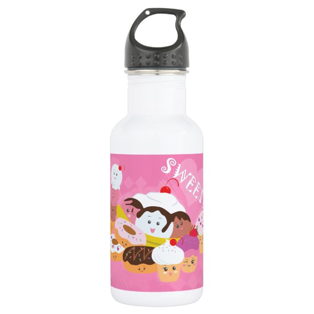 Süße Leckereien Trinkflasche (Vorderseite)