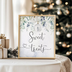 Süße Leckereien unterschreiben. Weihnachten süße L Poster