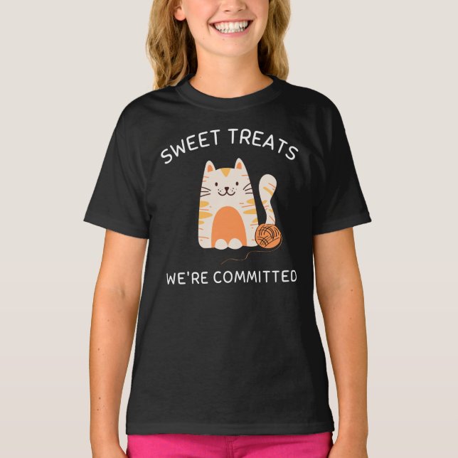 Süße Leckereien, wir sind engagiert - Kinder-T-Shi T-Shirt (Vorderseite)