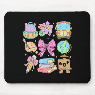 Süße Lehrer Coquette Bleistift Schleife Schulbus R Mousepad