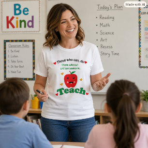 Süße Lehrerin Apfel Diejenigen, die es können und  T-Shirt
