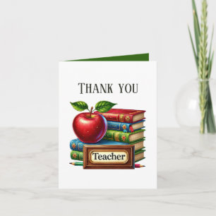 Süße Lehrerin füge deine Nachricht hinzu  Dankeskarte