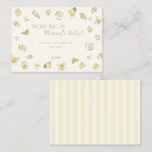 Süße Lemon Baby Shower Wie Groß ist Mommys Bauch Begleitkarte