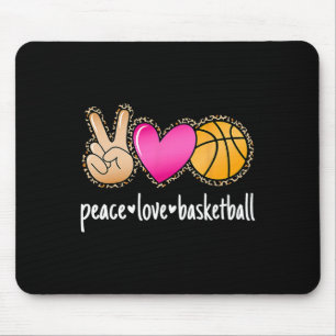 Süße Leopard Jungen Mädchen Sketll Frieden Liebe S Mousepad