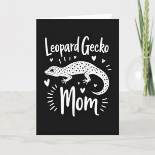 Süße Leopardgecko-Mama-Karte Karte
