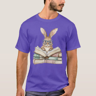 Süße Lesebunny-Brille Bücher Bücherwurm Leser T T-Shirt