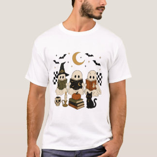 Süße lesende Geister Buchclub Grusel Halloween T-Shirt