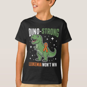 Süße Leukämie Dino Starker T-Rex Kinder Dinosaurie T-Shirt