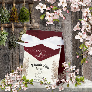 Süße Liebe - Burgund Geschenkschachtel