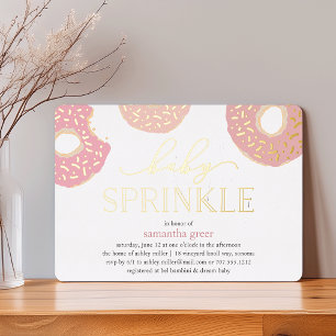 Süße Liebe Donut Baby Sprinkle Folieneinladung