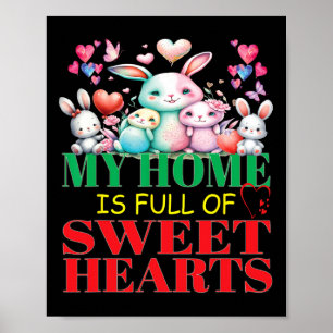Süße Liebe Mein Zuhause Ist Voller Süßer Herzen Va Poster