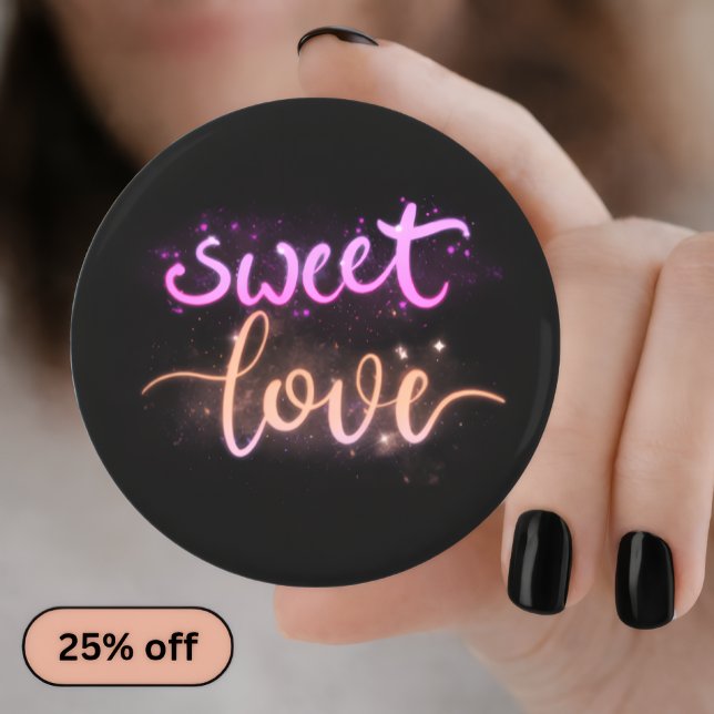 Süße Liebe – Romantischer Pin-Button – Süße Liebe  Flaschenöffner (Von Creator hochgeladen)