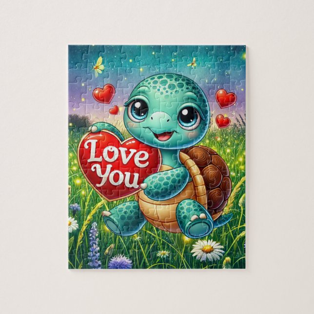 Süße Liebe Schildkröte Herz  (Vertikal)