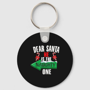 Süße Lieber Santa Sie Ist Die Ungezogene Ein Paar Schlüsselanhänger